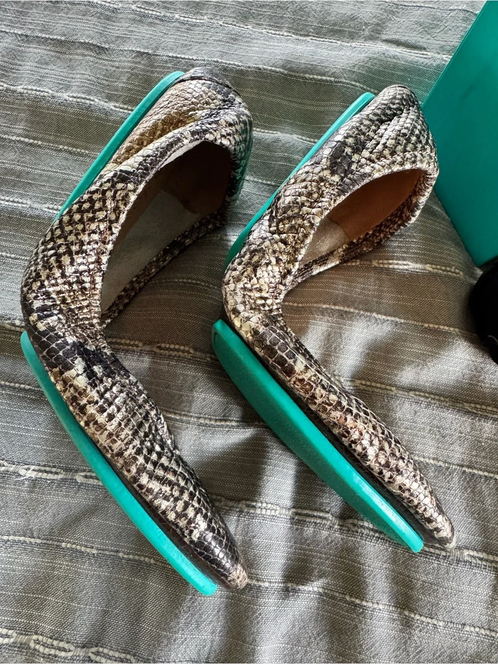 Tieks Copperhead Snake Foldable Ballet Flats EUC size 8